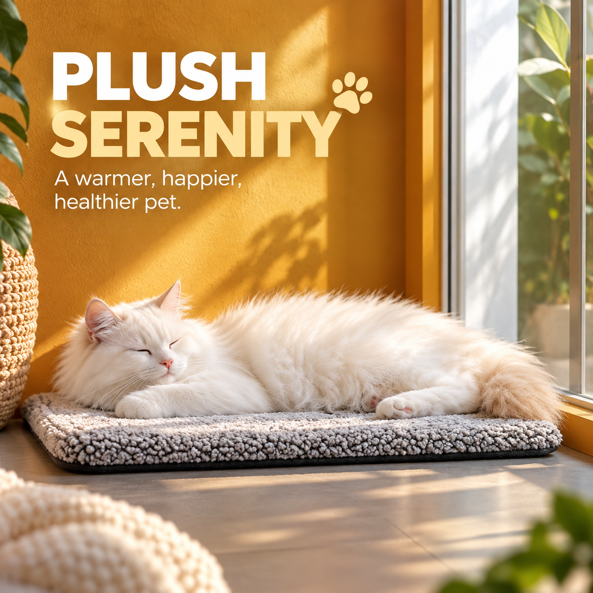 Winter Warming Pet Mattress - Washable Non-Slip Pad for Dogs & Cats