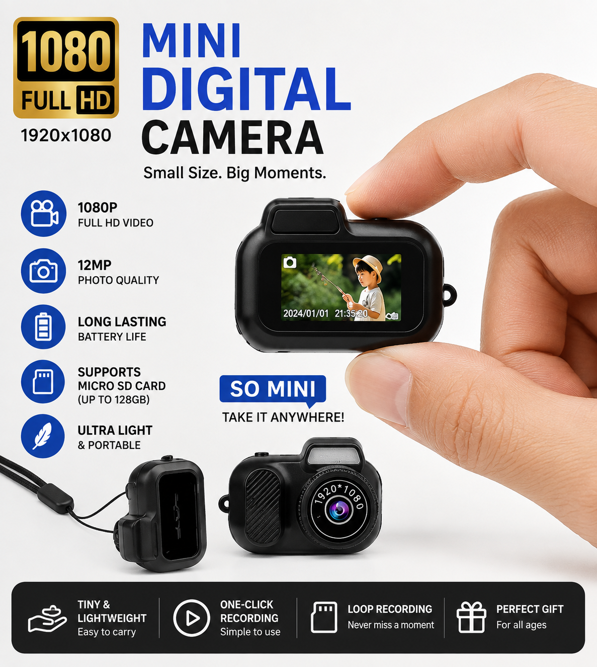 SnapCam™ Mini HD Camera