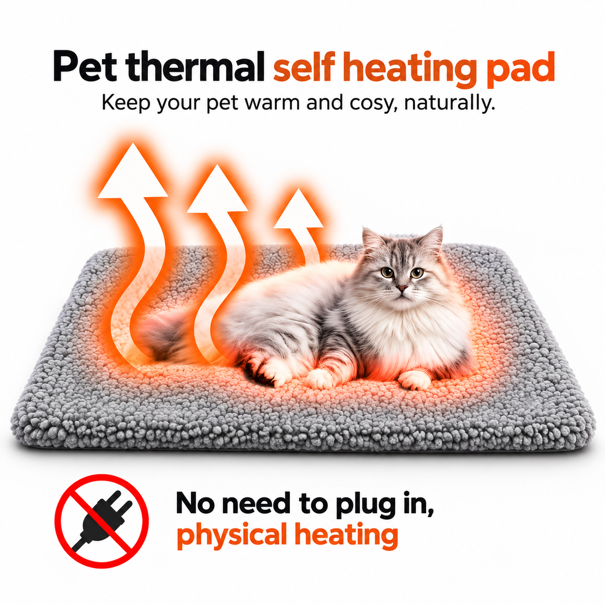 Winter Warming Pet Mattress - Washable Non-Slip Pad for Dogs & Cats