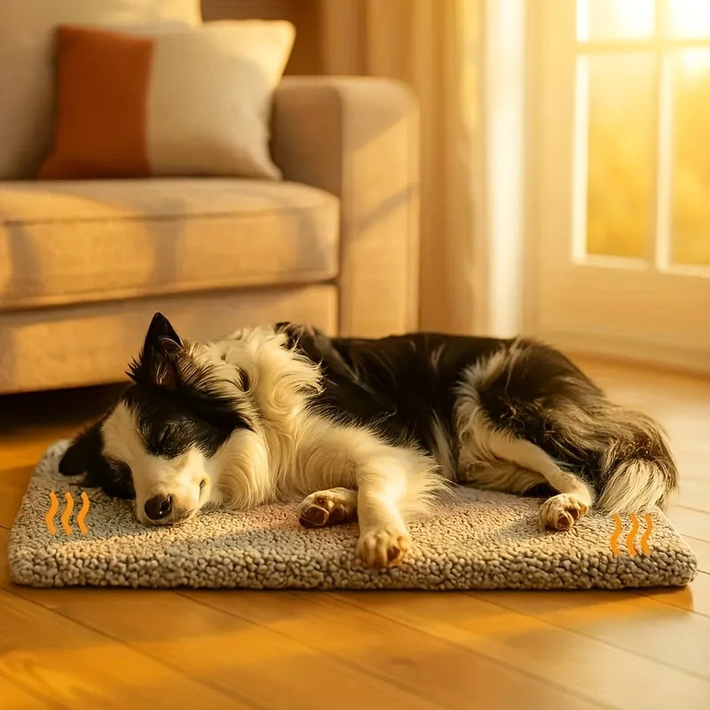 Winter Warming Pet Mattress - Washable Non-Slip Pad for Dogs & Cats
