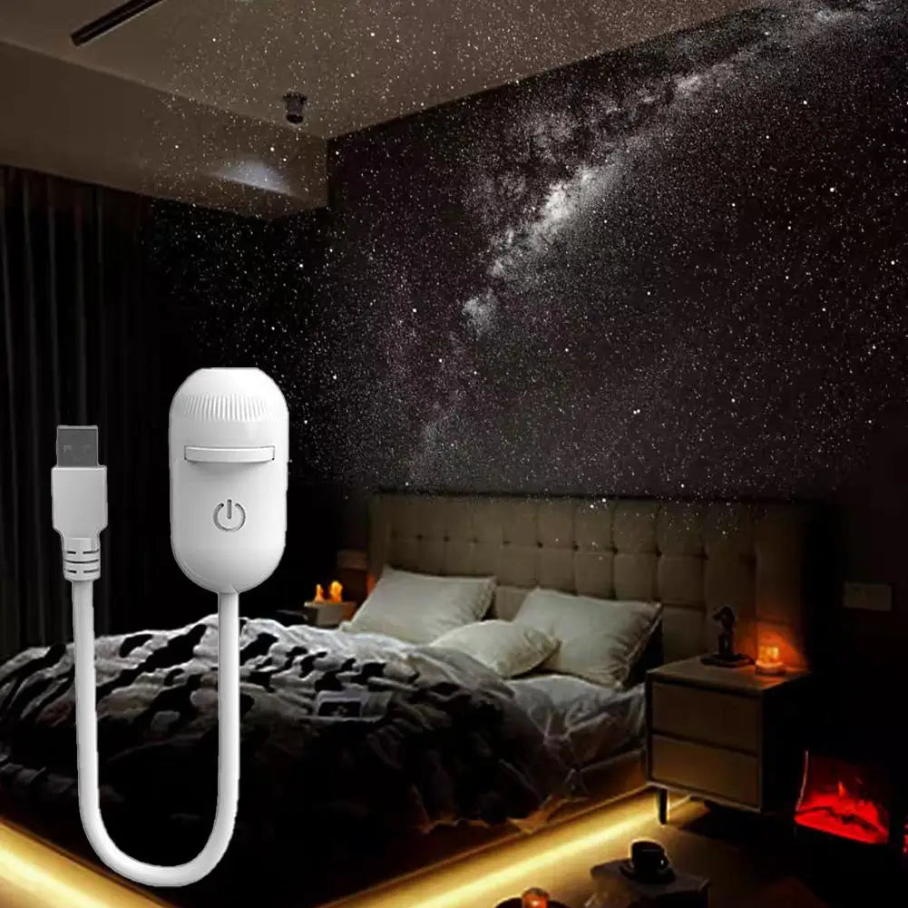 USB galaxy projector night light, view 1