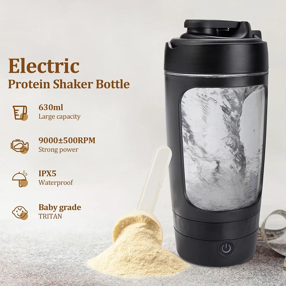 Electric protein shaker bottle, view 2