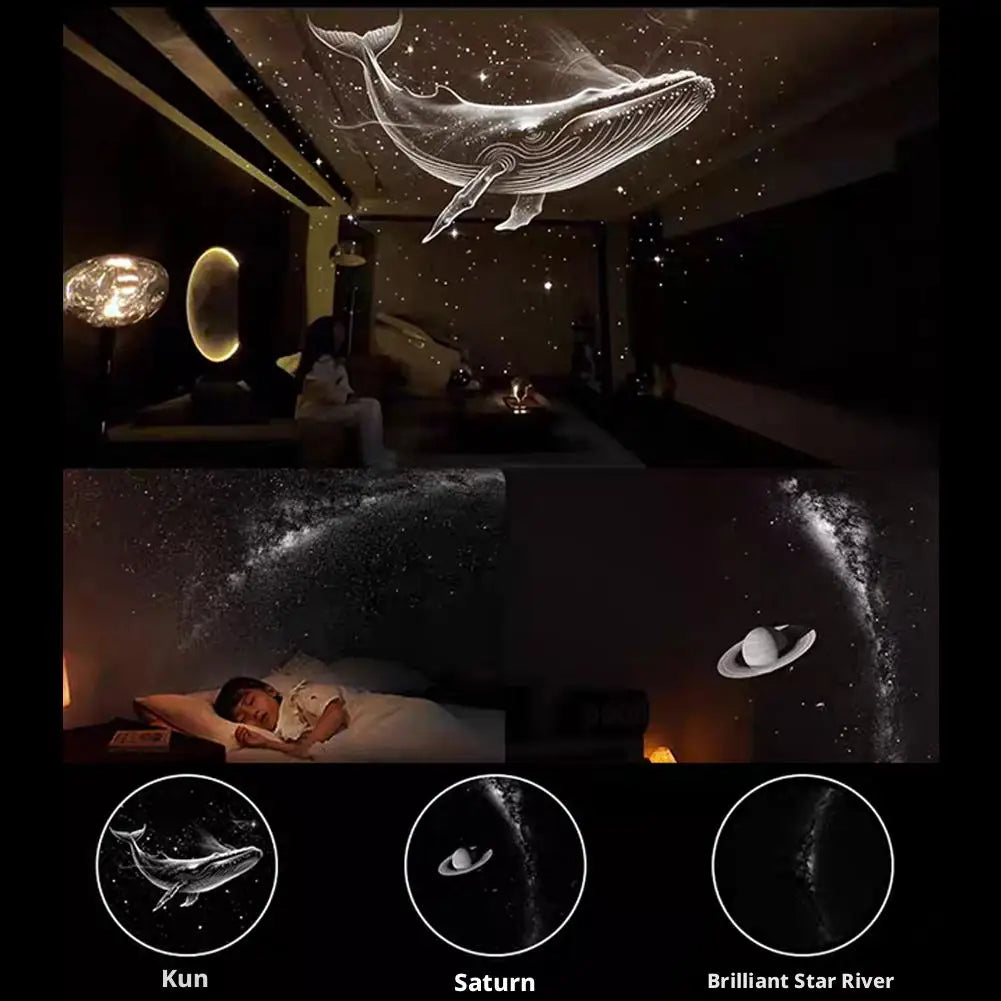 USB galaxy projector night light, view 3