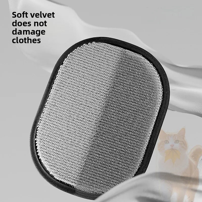Pet hair removal kit with roller, brush, and grooming gloves, view 5